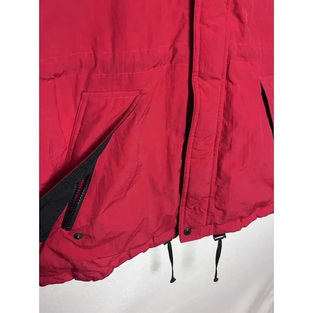Marlboro Country Store Vintage Ski Puffer Jacket Red Size Medium Lady Rider Rose